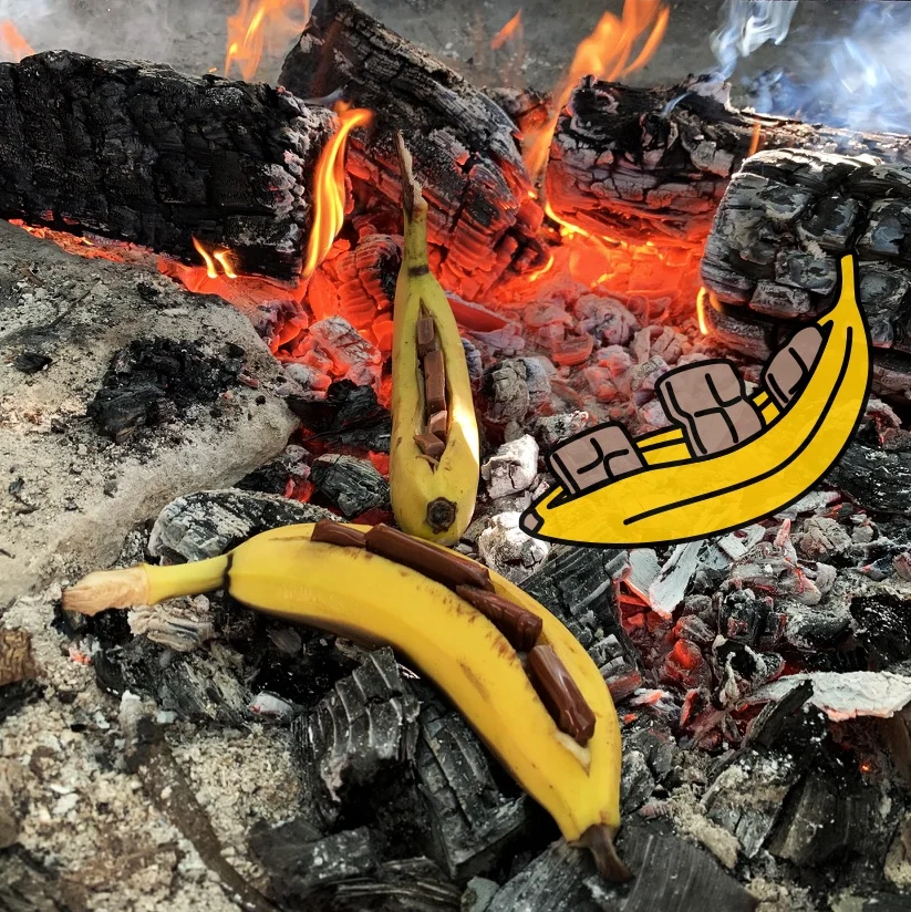 BANANE CHOCOLAT AU FEU